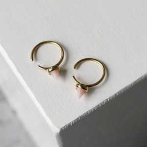 KATIE DIAMOND PINK OPAL ZOE HOOPS WANTED